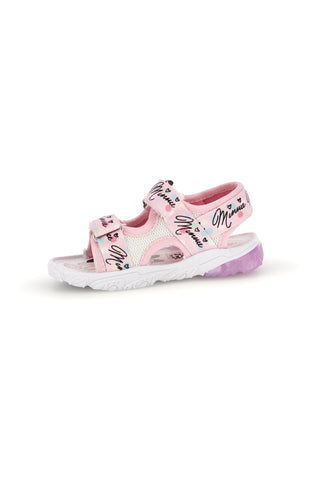 Rosa Sandalen mit Riemen und Lichter Minnie D3010791T10