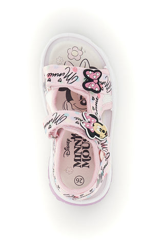 Rosa Sandalen mit Riemen und Lichter Minnie D3010791T10