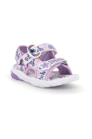 Fliederfarbene Sandale mit Lichtern und Lilo & stitch D6020227T
