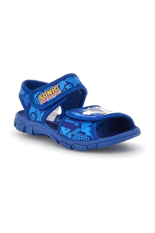 Sandali blu sportivi con doppia chiusura a strappo Sonic N9610103T