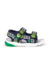 Blaue grüne Sandalen mit Riemen und Lichter Avengers R1010263T