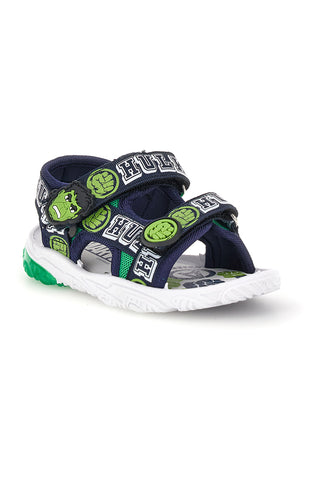 Blaue grüne Sandalen mit Riemen und Lichter Avengers R1010263T