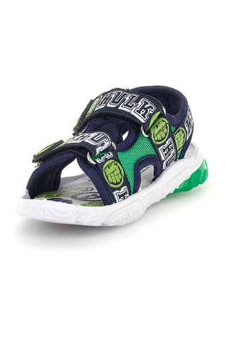 Blaue grüne Sandalen mit Riemen und Lichter Avengers R1010263T