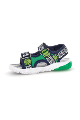 Blaue grüne Sandalen mit Riemen und Lichter Avengers R1010263T