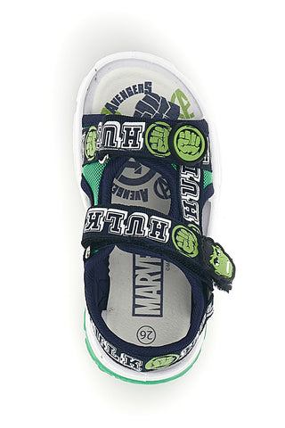 Blaue grüne Sandalen mit Riemen und Lichter Avengers R1010263T