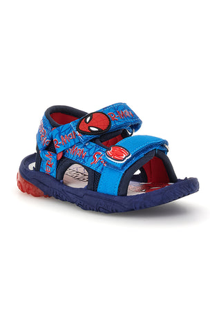 Hellblaue Sandalen mit Riemen und Spiderman-Leuchten R1310666T10