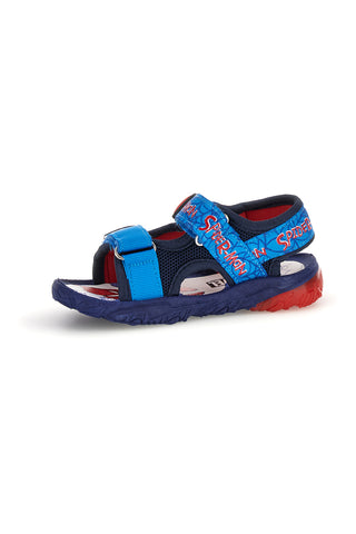 Hellblaue Sandalen mit Riemen und Spiderman-Leuchten R1310666T10