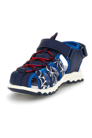 Sandali blu con stampa Spiderman e chiusura a strappo Spiderman R1310669S