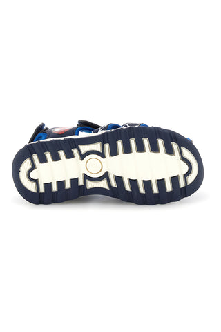 Sandali blu con stampa Spiderman e chiusura a strappo Spiderman R1310669S