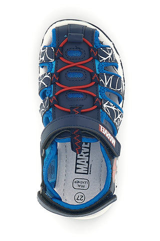 Sandali blu con stampa Spiderman e chiusura a strappo Spiderman R1310669S