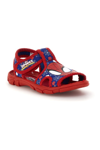 Sandali rosso blu primi passi con strappi Spiderman R1310675T
