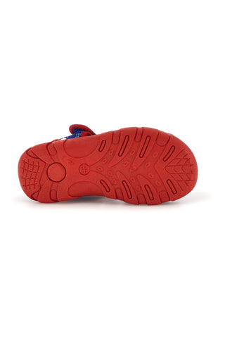 Sandali rosso blu primi passi con strappi Spiderman R1310675T