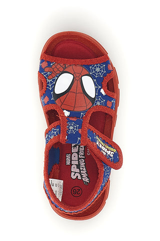 Sandali rosso blu primi passi con strappi Spiderman R1310675T