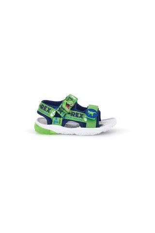 Blau grüne Sandale mit T-Rex Design mit Dinosaurier Lichter S8020229T10