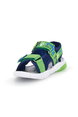 Blau grüne Sandale mit T-Rex Design mit Dinosaurier Lichter S8020229T10