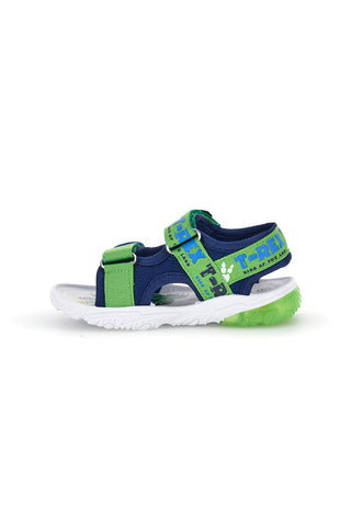 Blau grüne Sandale mit T-Rex Design mit Dinosaurier Lichter S8020229T10