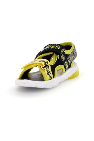 Schwarz gelbe Sandalen mit Riemen und Lichter Batman W1020214T