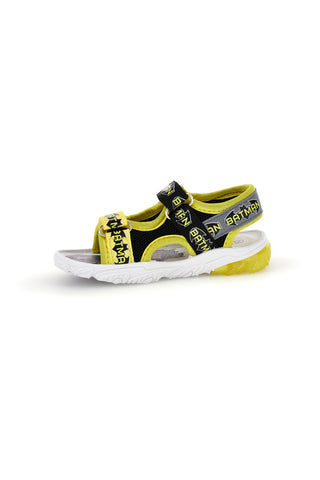 Schwarz gelbe Sandalen mit Riemen und Lichter Batman W1020214T