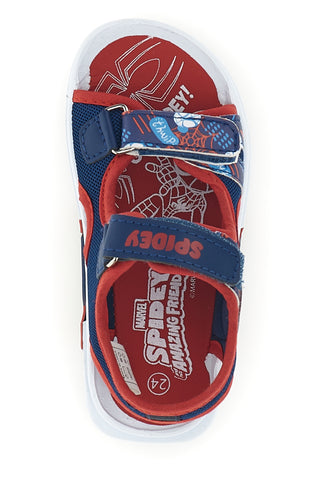 Sandali blu e rossi con strappi Spiderman R1310657T10