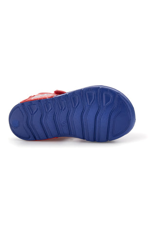 Sandali blu rosso leggero con chiusura a strappo Spiderman R1310681S01