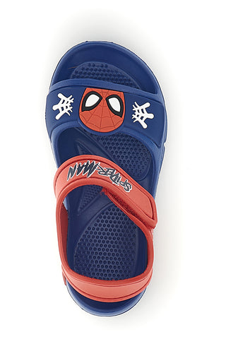Sandali blu rosso leggero con chiusura a strappo Spiderman R1310681S01