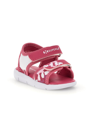 Sandali rosa con chiusura a strappo Superga S63S820
