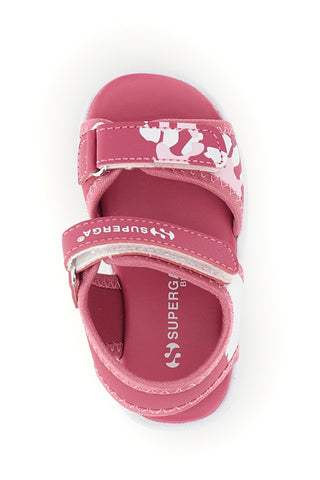 Sandali rosa con chiusura a strappo Superga S63S820