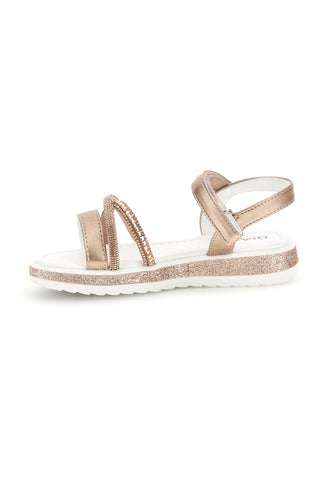 Sandali Oro Rosa con Strass Grazie girl 283585