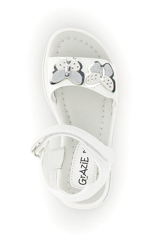 Weiße Sandalen mit Herzapplikation Thank You Girl 218593