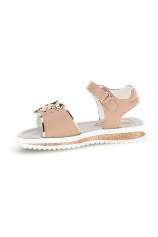 Sandali rosa applicazioni floreali cinturino regolabile Grazie girl 218594