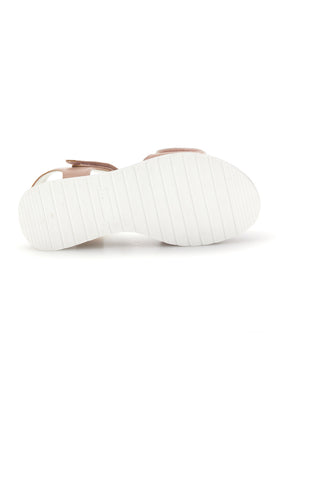 Sandali rosa applicazioni floreali cinturino regolabile Grazie girl 283594
