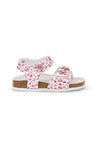 Weiße Sandalen mit Herzchen Print Pitt kids 14609