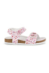 Weiße Sandalen mit Herzchen Print Pitt kids 14609