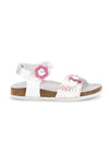 Weiße Sandalen mit Tierprint Pitt Kinder 14610