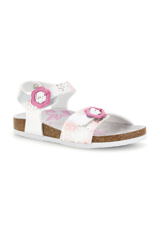 Weiße Sandalen mit Tierprint Pitt Kinder 14610