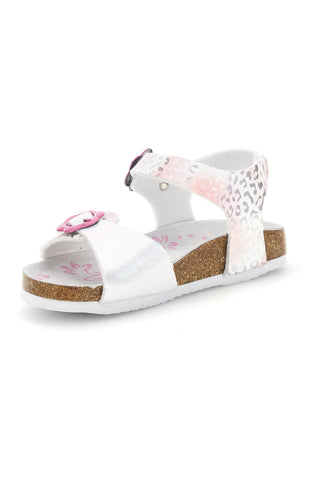 Weiße Sandalen mit Tierprint Pitt Kinder 14610