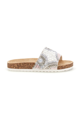 Ciabatte Bianche con Perline Pitt kids 14615