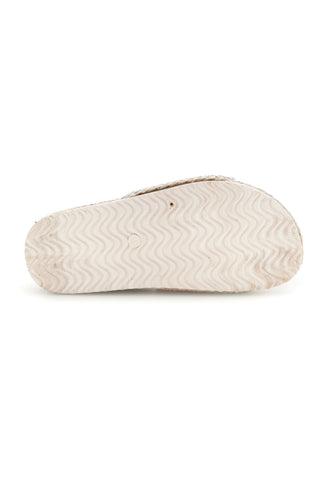 Ciabatte Bianche con Applicazione Floreale Pitt kids 14436
