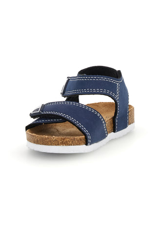 Sandali blu con strappi Pitt kids 14128