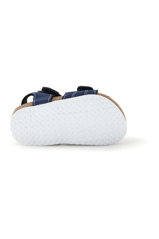 Sandali blu con strappi Pitt kids 14128