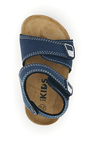 Sandali blu con strappi Pitt kids 14128