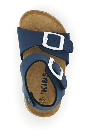 Blaue Sandalen mit Schnallen Pitt Kinder 14466