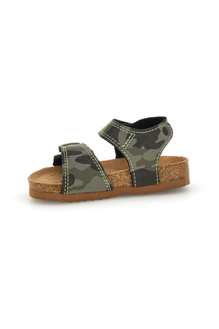 Grüne Camouflage Sandalen mit Riemen Pitt Kinder 14512