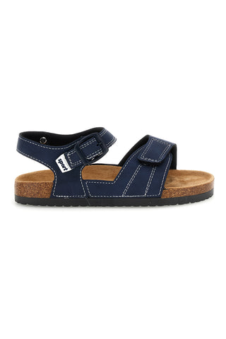 Blaue Sandalen mit doppeltem Riemen Pitt Kinder 14604