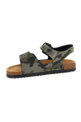 Grüne Sandalen mit doppeltem Riemen Pitt Kinder 14604