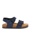 Blaue Sandalen mit doppelter Schnalle Pitt Kinder 14605