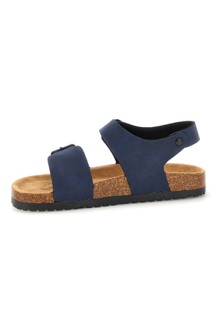 Blaue Sandalen mit doppelter Schnalle Pitt Kinder 14605