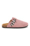 Rosa Hausschuhe mit Animalier Schnalle Pitt Kinder 14617