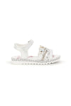 Sandali bianchi con farfalle e strass Grazie girl 15022