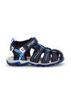 Sandali blu con punta chiusa e chiusura a strappo Pitt kids 15113